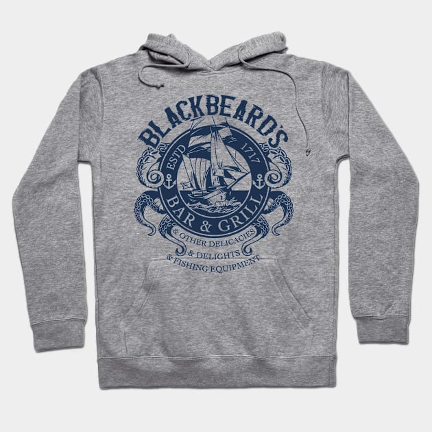 Blackbeard's Bar & Grill Hoodie by CoDDesigns